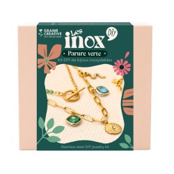 Kit DIY Bijoux inoxydables Les Inox - Parure verte