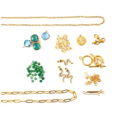Kit DIY Bijoux inoxydables Les Inox - Parure verte