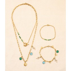 Kit DIY Bijoux inoxydables Les Inox - Parure verte