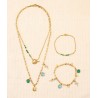 Kit DIY Bijoux inoxydables Les Inox - Parure verte