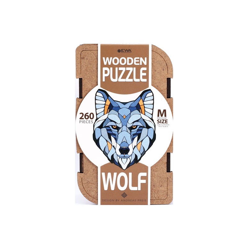 Puzzle en bois EWA 260pcs 35,6x27,4cm - Loup
