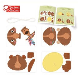 Maquette 3D en carton à suspendre - Ours