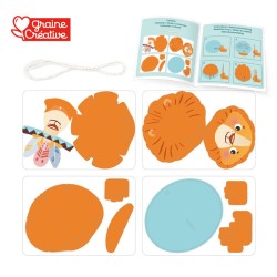 Maquette 3D en carton à suspendre - Lion