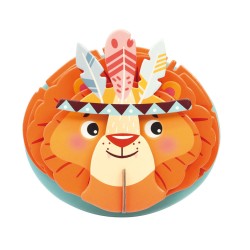 Maquette 3D en carton à suspendre - Lion