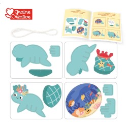 Maquette 3D en carton à suspendre - Tortue