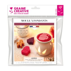Moule fondants à bougie thermoforme - 4 modèles Cocooning
