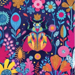 Kit Cartes à métalliser x3pcs - Insectes