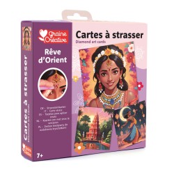 Cartes à strasser x3pcs - Inde