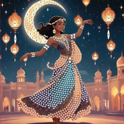 Cartes à strasser x3pcs - Inde