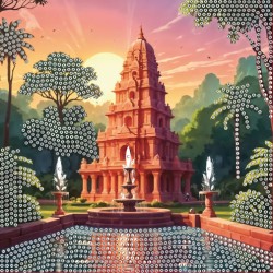 Cartes à strasser x3pcs - Inde