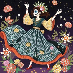 Cartes à strasser x3pcs - Dia de los muertos