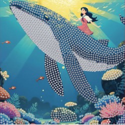 Cartes à strasser x3pcs - Monde marin