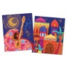 Kit Cartes à broder de sequins x2pcs - Mille et une nuits