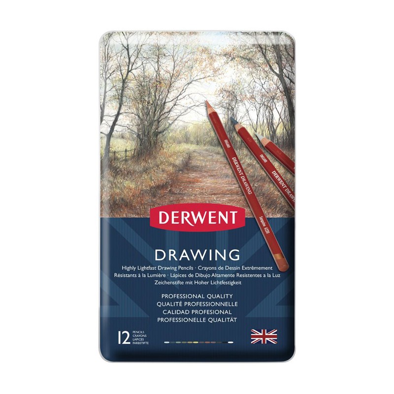 Boite métal de crayons Drawing Derwent