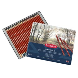 Boite métal de crayons Drawing Derwent