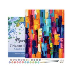 Peinture par numéros Énergie abstraite sur châssis 40x50cm