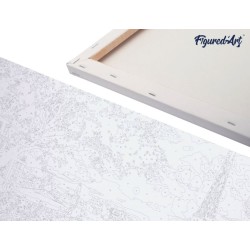 Peinture par numéros Rue Colorée sur châssis 40x50cm