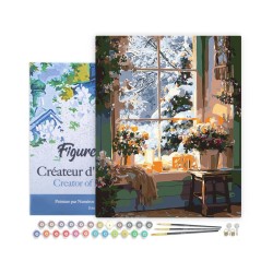 Peinture par numéros Hiver Romantique sur châssis 40x50cm