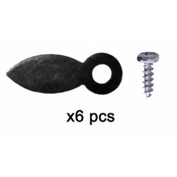 Tournettes pour cadre 25mm + vis - Sachet de 8 pcs