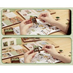 Kit maquette Book Nook en bois - Fleuriste des Champs-Elysées