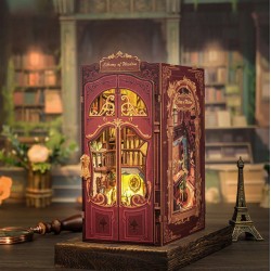 Kit maquette Book Nook en bois - La Bibliothèque de la Sagesse