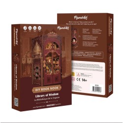 Kit maquette Book Nook en bois - La Bibliothèque de la Sagesse