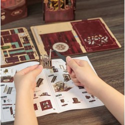 Kit maquette Book Nook en bois - La Bibliothèque de la Sagesse