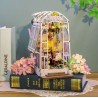 Kit maquette Book Nook en bois - Serre et fleurs