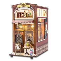 Kit maquette Book Nook en bois - Maison du café