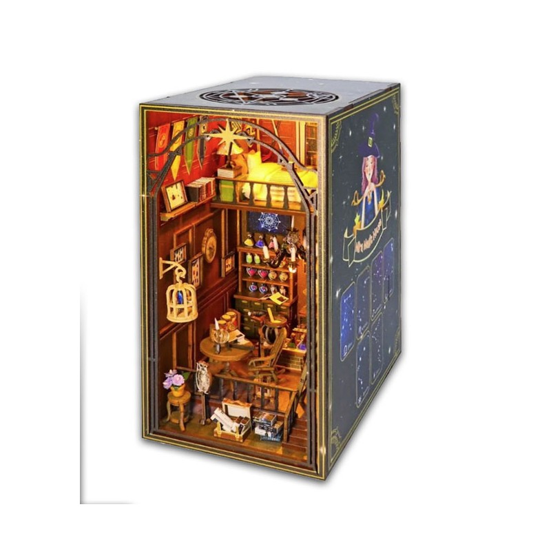 Kit maquette Book Nook en bois - Maison magique de Mira