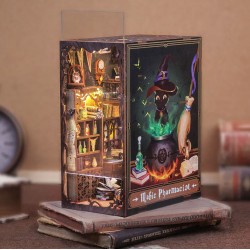 Kit maquette Book Nook en bois - Le pharmacien magique