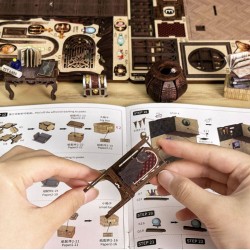 Kit maquette Book Nook en bois - Le pharmacien magique