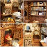 Kit maquette Book Nook en bois - Librairie éternelle