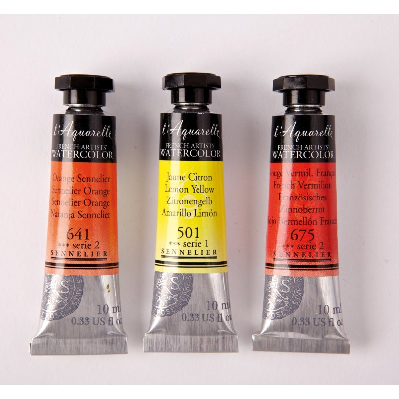 Peinture aquarelle extra-fine Sennelier, tube 10 ml