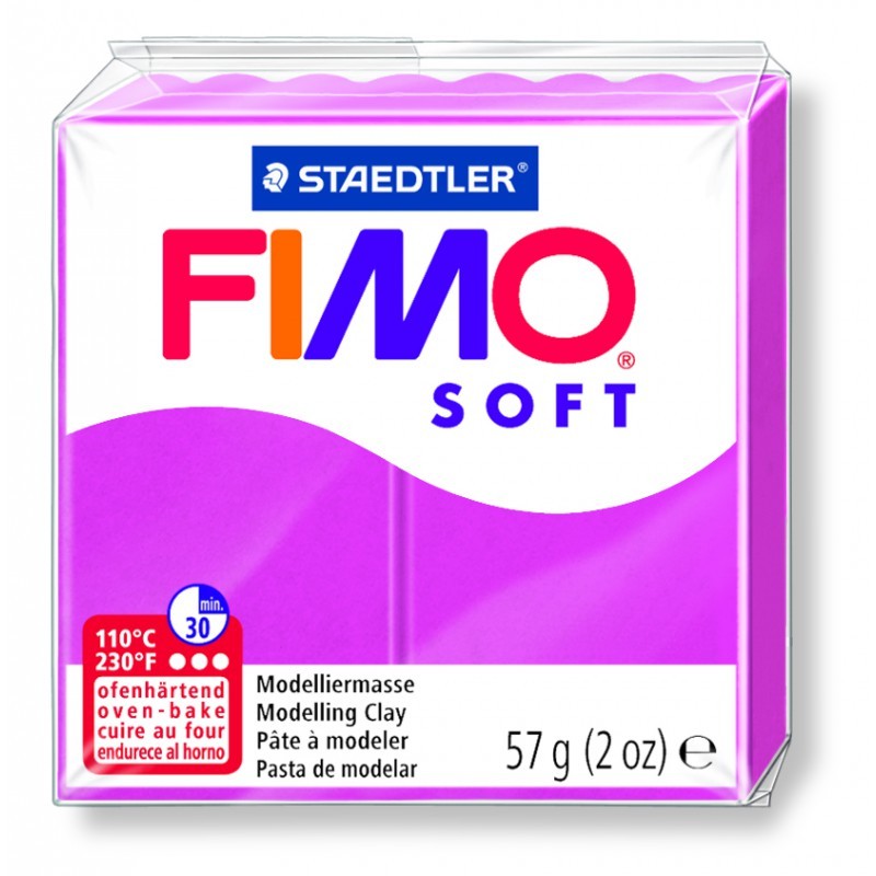 Pâte polymère FIMO série Soft, blanche, n. 0,57 g 2 oz, Pâte à modeler  polymère durcissant au four, Couleurs basiques Fimo Soft by STAEDTLER -   France