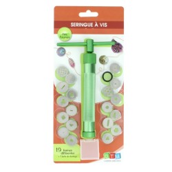 Seringue à vis pour pâte polymère