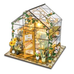 Kit maquette Maison miniature en bois - Serre ensoleillée
