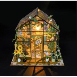 Kit maquette Maison miniature en bois - Serre ensoleillée