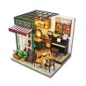 Kit maquette Maison miniature en bois - Café de l'après-midi