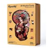 Puzzle en bois 2D x200pcs - Geisha et Ombrelle