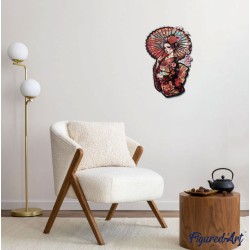 Puzzle en bois 2D x200pcs - Geisha et Ombrelle