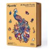 Puzzle en bois 2D x200pcs - Paon