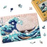 Puzzle en bois 2D x200pcs - La Grande Vague de Kanagawa par Hokusai