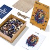 Puzzle en bois 2D x200pcs - Lion vibrant