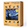 Puzzle en bois 2D x200pcs - La Nuit étoilée de Van Gogh