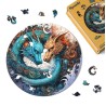 Puzzle en bois 2D x200pcs - Duo de dragons