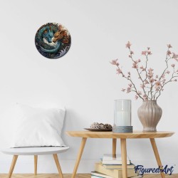 Puzzle en bois 2D x200pcs - Duo de dragons