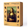 Puzzle en bois 2D x200pcs - La Joconde de Léonard de Vinci
