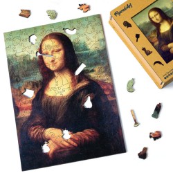 Puzzle en bois 2D x200pcs - La Joconde de Léonard de Vinci