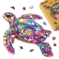 Puzzle en bois 2D x200pcs - Tortue de mer